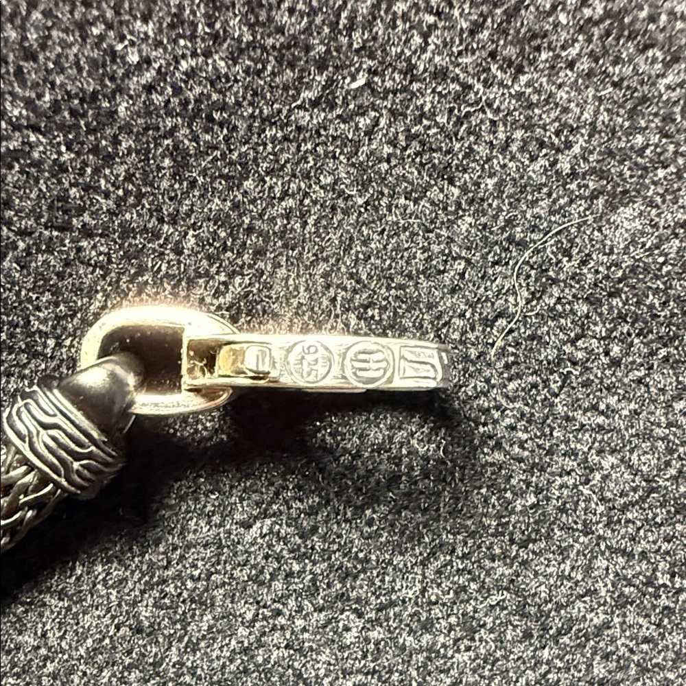 John Hardy Black and Sterling Silver Accent Bracelet - Picture 4 of 5